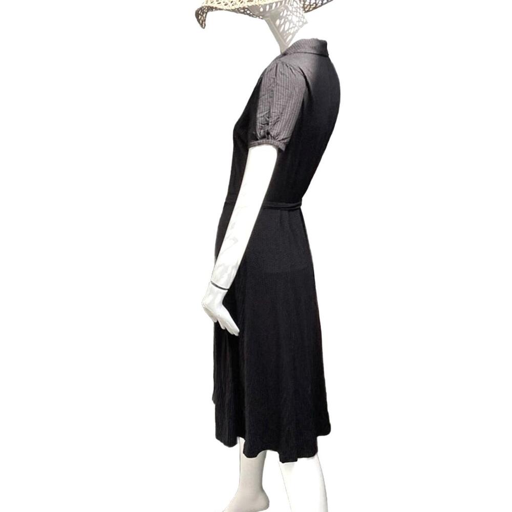 Vintage Mexx Jersey Shirt  Dress With Capped Sleeves, Matching Belt Med  Viscose - Picture 3 of 9